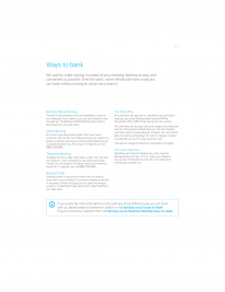 Ways to bank | Hayle Reason For Closure booklet